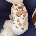 Puppy Clothes Autumn Winter Cat Fashion Desinger Vest Pet Cute Cartoon Soft Shirt Small Dog Harness Chihuahua Poodle Yorkshire