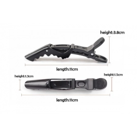 6Pcs Hairdressing Alligator Clip Salon Perm Hair Dye Plastic Hairpin Wig Clip Haircut Partition Styling Clip Supplies