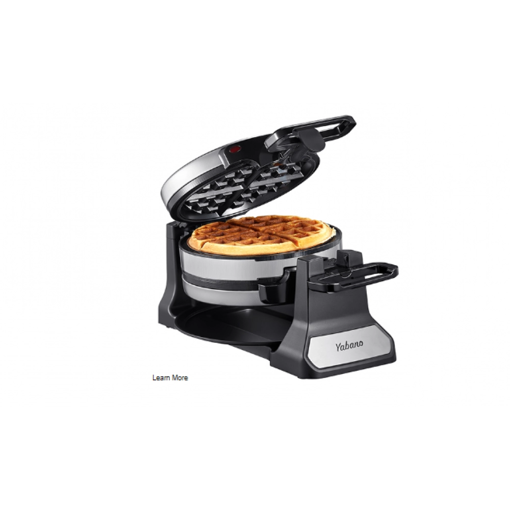Belgian Waffle Maker, Classic Rotating Waffle Iron with Nonstick Plates, Removable Drip Tray and Cool Touch Handles, Double Flip