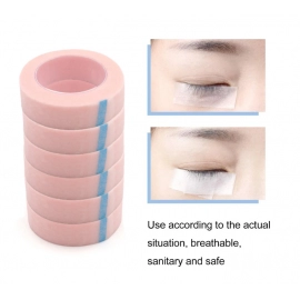 5pcs Breathable Medical Paper Tape Eyelash Extension Lint Lashes Patch White Silk Paper Under Patches Adhesive Tape