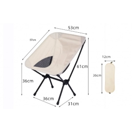 Outdoor Portable Folding Chair Camping Fishing Leisure Beach Seat Home BBQ Moon Chairs for Garden Picnic Beach Camping Tools