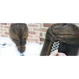 3pcs Hair Braid Tool Holder Clip Wave Hair Braiding Tool Weave Hair Braider Roller Twist Styling Tool Women DIY Accessories